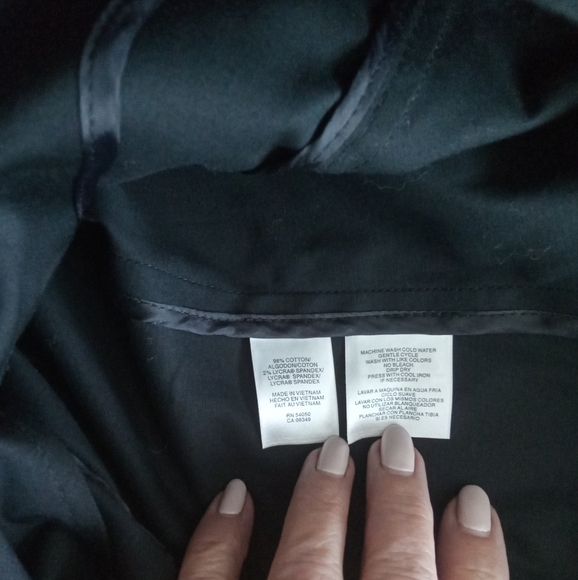 Jones New York Black Stretch Blazer L/XL - Picture 7 of 9